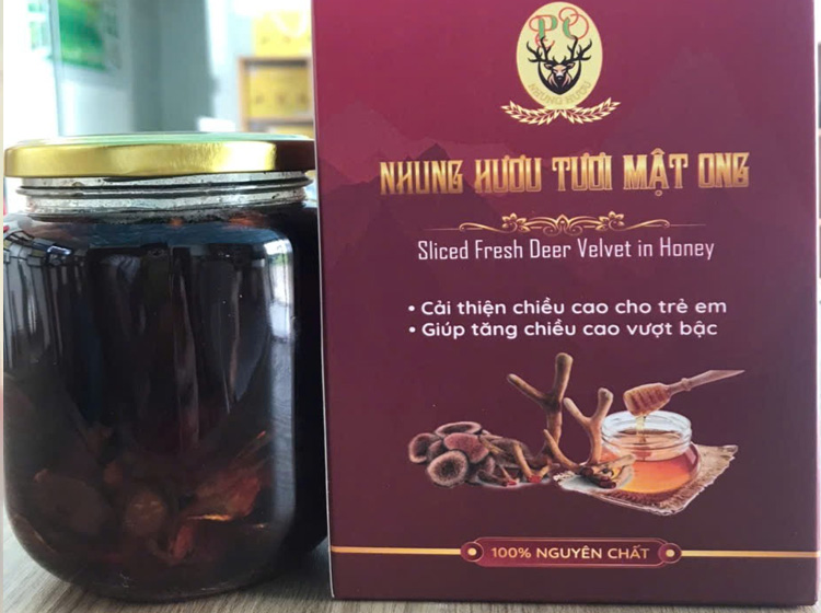 Nhung hươu ngâm mật ong