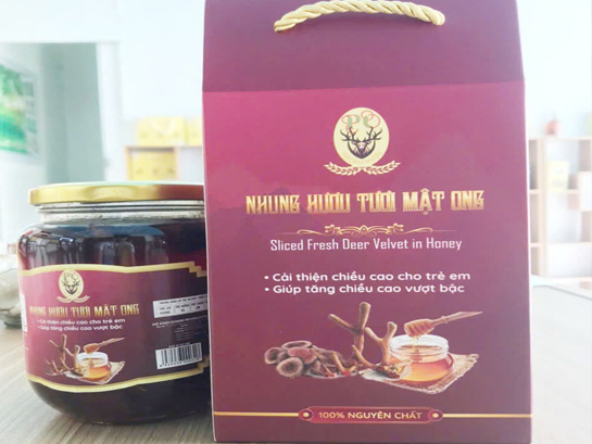 Câu chuyện sản phẩm siro nhung hươu mật ong